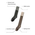 thumbnail image 3 of CSChome Women Color-blocking Socks Women Winter Stockings - Warm Thigh High Over Knee Woolen Soft, 3 of 7