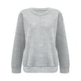 thumbnail image 4 of Holzkary Oversized Sweatshirt for Women Ladies Loose Large Long Sleeved T Shirt Printed Sweater Loose Fit Casual Long Sleeve Sweatshirt Comfy Fall Winter Outfits Clothes 2025 Fashion Grey M, 4 of 7