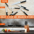 thumbnail image 2 of VEVOR Universal Wood Knife Holder  Knife Block Without Knives single hole, 2 of 5