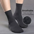 thumbnail image 3 of Men s Ankle Socks 5 Pairs Thick Cushion Running Socks Dark blue, 3 of 7