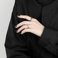 thumbnail image 3 of Finger Band Dress Up Adjustable Charming Concave-Convex Irregular Wide Ring, 3 of 5