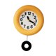 thumbnail image 2 of Reloj de pared silencioso, reloj colgante, reloj decorativo, reloj redondo contemporáneo de madera. Con péndulo, 2 of 9