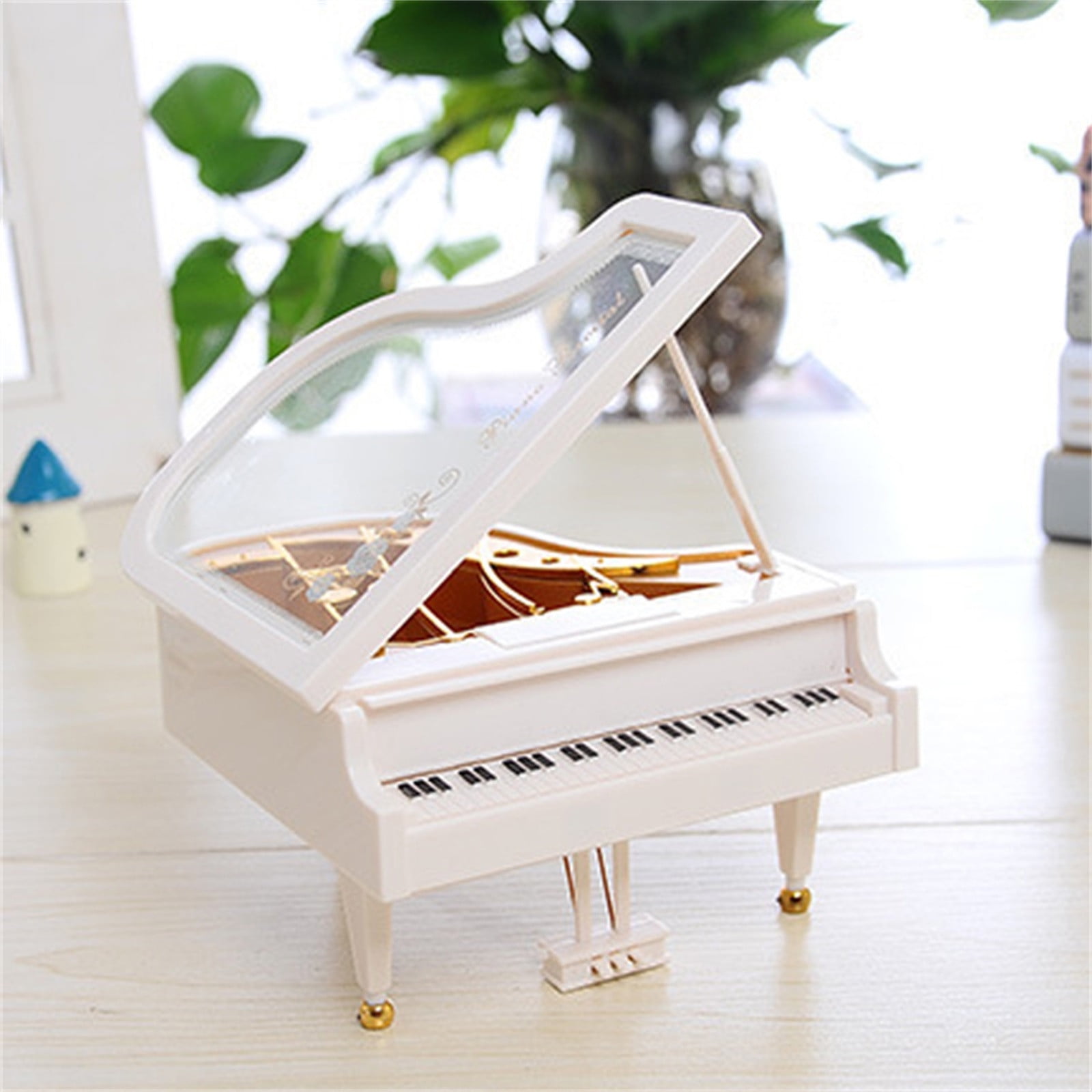 Partheme Novelty Toys 1 Counts Mini Piano Music Box And Music Box Style Birthday Gift Decoration As shown