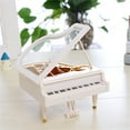 thumbnail image 7 of ZZkhGO Mini Piano Music Box, Hand Crank Musical Box with Drawer, Vintage Style Birthday Gift for Home Decor, 7 of 7