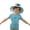 Blue, variant on Kids Wide Brim Sun Hat for Toddler Boys Girls Breathable Bucket Hat for Fishing Hiking UPF 50+ Protection Sun Hat Black One Size