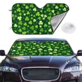 thumbnail image 2 of Balery Happy St. Patrick's day Print Car Windshield Sun Shade,Windshield Sunshade for Car Pickup Truck SUV Accessories-Medium, 2 of 7