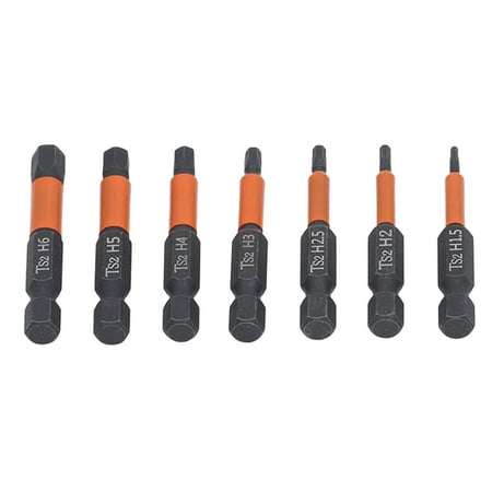 

2024 7Pcs Hex Drive Bit Magnetic Steel Hex Socket Screwdriving Power Insert Drill Bit Set