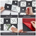 thumbnail image 5 of Square Aluminum Plastic Self-Adhesive Rhinestone Pattern Paper Wall Stickers, 5 of 5