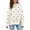 Beige 1, variant on Vynhevius Women's Polka Dot Sweatshirt Crew Neck Long Sleeve Side Split Loose Fit Casual Pullover Tops