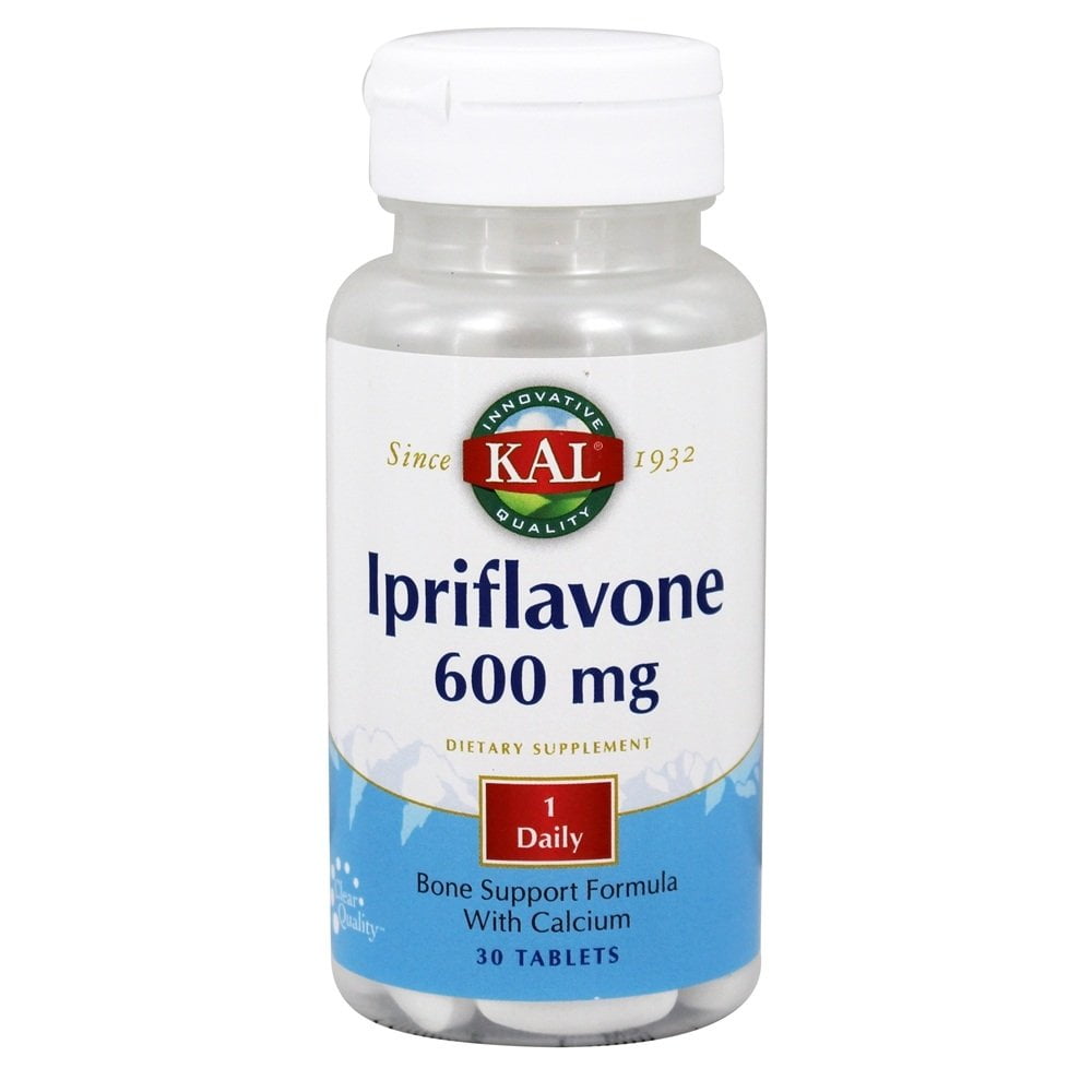 Kal - Ipriflavone Bone Support Formula With Calcium 600 mg. - 30 Tablets
