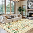 thumbnail image 5 of CHITOOMA 8'x10' Boho Area Rugs for Living Room, Machine Washable Floral Area Rug with Non-Slip Backing, Stain Resistant Non-Shed Carpet for Bedroom, Dining Room, Dorm, Office, 5 of 7
