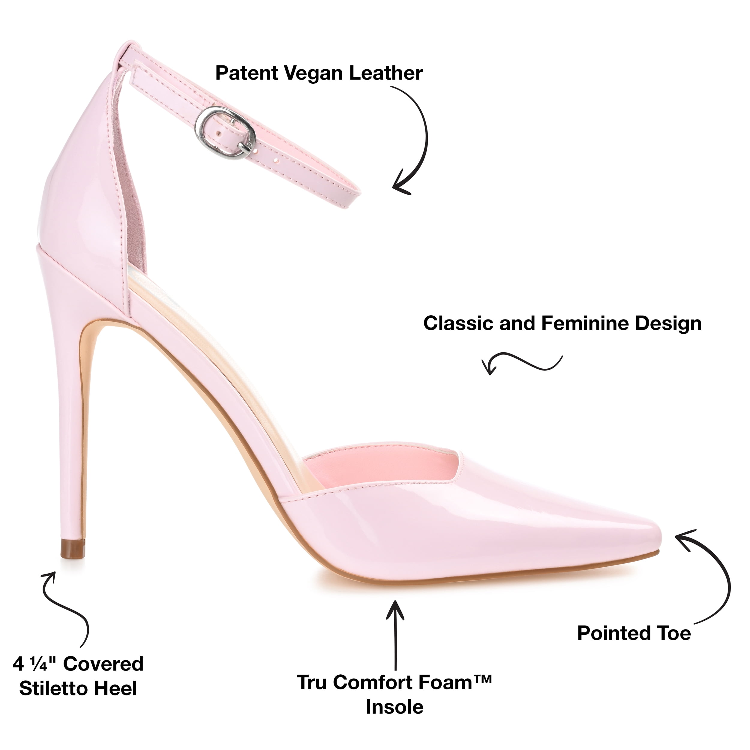 Journee Womens Miriem Pointed Toe High Stiletto Pumps, Widths Available