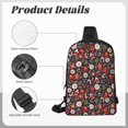 thumbnail image 6 of Rocae Winter Holiday Christmas for Lightweight Chest Bag Dual Pocket, Waterproof Crossbody Sling Bag for Men and Women, 6 of 8