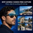 thumbnail image 4 of CamelParty AI Smart Glasses with 8MP Camera, Video Recording Sunglasses with Real-Time Translation, AI Voice Assistant, Bluetooth, WI-FI, Hands-Free Calls & Music, Gifts for Men Women, 4 of 8