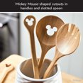thumbnail image 6 of Disney Home Monochrome 2 Pcs Bamboo Fork and Spoon Salad Server Set, 11.7 Inch, Brown, 6 of 10