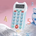 thumbnail image 4 of Calculadora educativa shamjiam portátil azul para matemáticas, 4 of 9