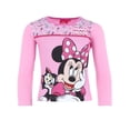 thumbnail image 2 of Textiel Trade Toddler Girl's Minnie Mouse Long Sleeve Pajama Set, 2 of 5