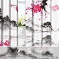 thumbnail image 2 of Japanese Cherry Blossom Blackout Window Curtains for Living Room,Thermal Insulated Curtains,52x84 Inch,Set of 2, 2 of 6