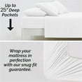 thumbnail image 4 of Shrinita 800 Thread Count Organic Cotton Bedsheet 6 PC Full-XL Lavender 25" Deep Pockets, 4 of 7