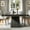 Black, variant on Fnova 31.5" Square Farmhouse Dining Table, Wood Coffee Table for 4 People, Modern Kitchen Table for Dining Room, Black (Chairs Not Included)