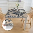 thumbnail image 3 of HAOXIT  Vintage Rectangle Tablecloth Pastoral Floral Rustic Table Cloth Washable Table Cover for Indoor & Outdoor, Farmhouse Decor, Picnic, Tabletop Decoration  46*46, 3 of 9