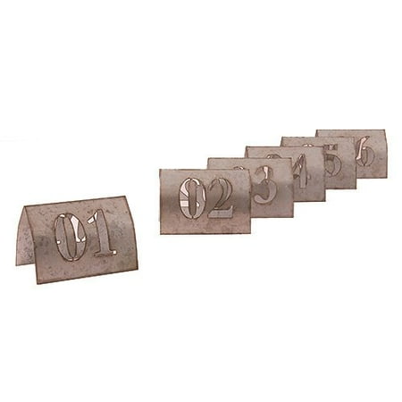 Laser Cut Metal Table Number Set, 1-6