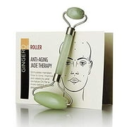 Roller Anti Aging Jade roller Therapy 100% Natural jade facial roller double Neck Healing Slimming Massager (Jade roller)