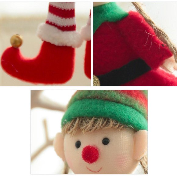Christmas Elf Dolls Christmas Tree Hanging Pendant Xmas Christmas Elf Dolls Decoration Doll Kids Toys Gifts Dolls