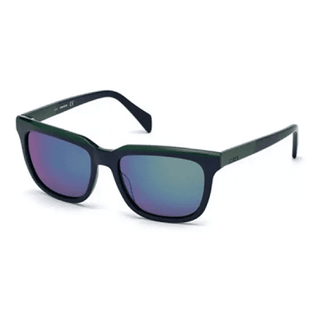 sunglasses diesel dl 0224 92q blue/other / green mirror
