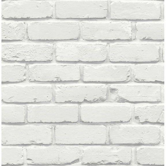 Fine Decor Alpin White Painted Brick Wallpaper
