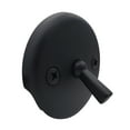 thumbnail image 3 of Westbrass R330-62 3-1/8" Two-Hole Bathtub Overflow with Trip Lever, Matte Black, 3 of 8