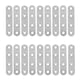 thumbnail image 1 of 40 piezas de soporte de soporte recto plano, placas de reparación, soporte de esquina para muebles (plateado), 1 of 7