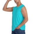 thumbnail image 3 of Fotbe Men's Aqua Print Men's Sleeveless Muscle Tank Tops Casual T-Shirts for Gym Workout Beach-X-Large, 3 of 8