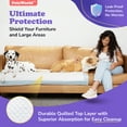 thumbnail image 6 of PETSWORLD XXXL Enormous Pet Potty Pads, 37x54 inch, 100 Count, Tear Resistant and Extremely Absorbent, Optional Adhesive Tape, 6 of 7
