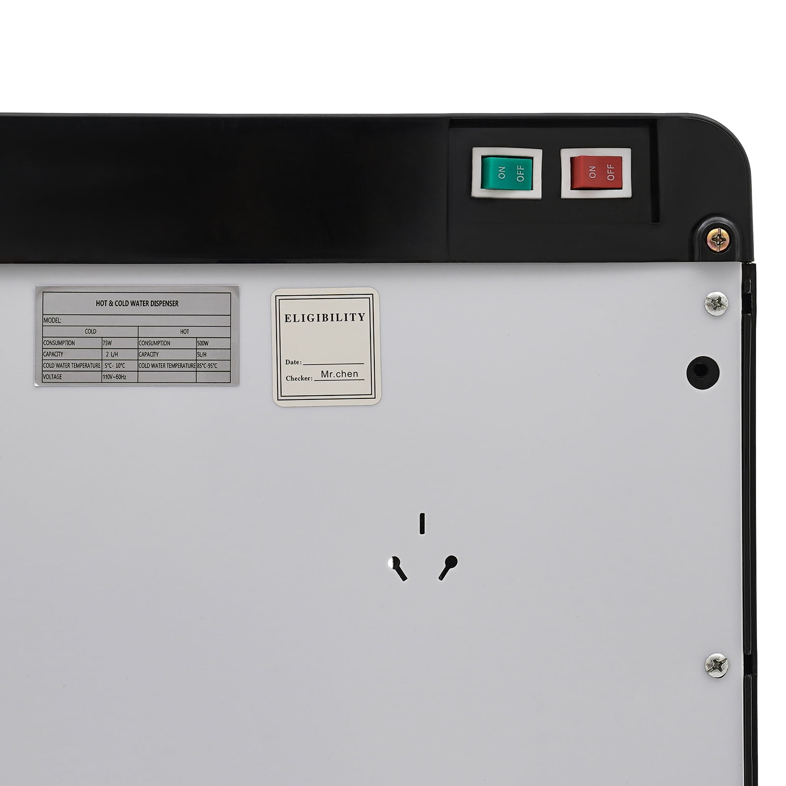 Silver Grey PP Water Dispenser Bottom Loading Water Cooler for 5 Gal Bottles with Indicator Lights