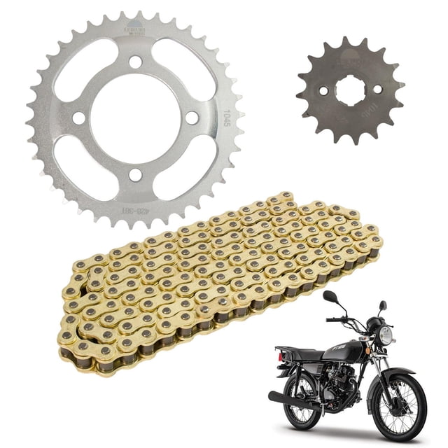 Kit Traccion Arrastre FT125 38D 15D 428Hx102 Cadena Reforzada