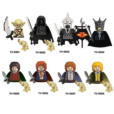 TV6410 Movies Medieval Knight Soldier Bricks Rings Hobbit Bricks Goblin Sauron Frodo Orcs Uruk-hai Action Toy Building Blocks