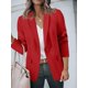 thumbnail image 5 of Blazer Cicy Bell para mujer, manga larga, manga larga, parte delantera abierta, color rojo, 5 of 7