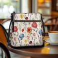 thumbnail image 3 of Eheartsgir Floral Garden Mix Crossbody Bag, Durable Ladies Crossbody Bag PU Leather Adjustable Shoulder Strap Sling Bag for Travel Daily, 3 of 7