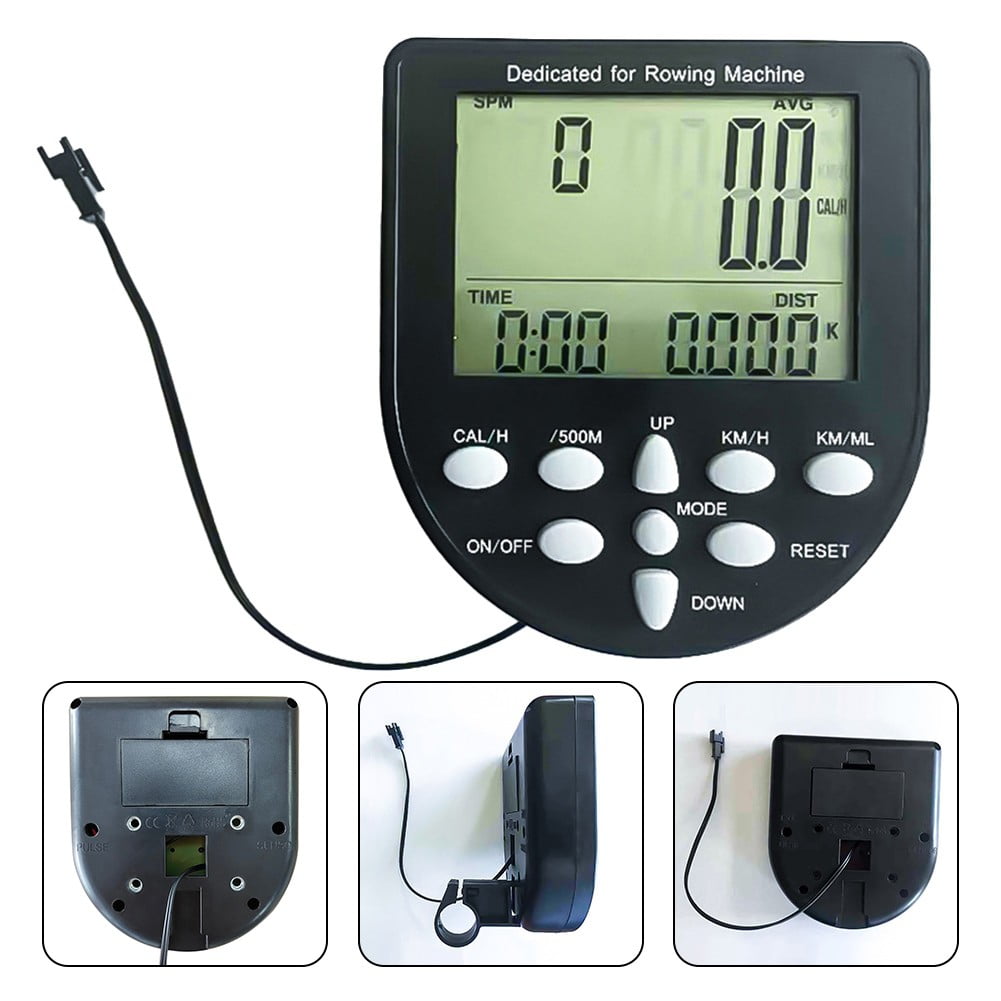 Cogfs Rowing Machine Counter Fitness Equipment Monitor Electronic Watch Gauge