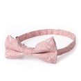 thumbnail image 2 of Jacob Alexander Men's Floral Pre-tied Adjustable Banded Bow Tie - Dusty Rose, 2 of 6