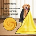 thumbnail image 3 of Microfiber Pet Grooming Towel Super Absorbent Washcloth for Gentle Bathing and Swimming Cleaning, 3 of 6
