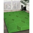 thumbnail image 3 of Ahgly Company Machine Washable Indoor Rectangle Transitional Green Area Rugs, 8' x 12', 3 of 7
