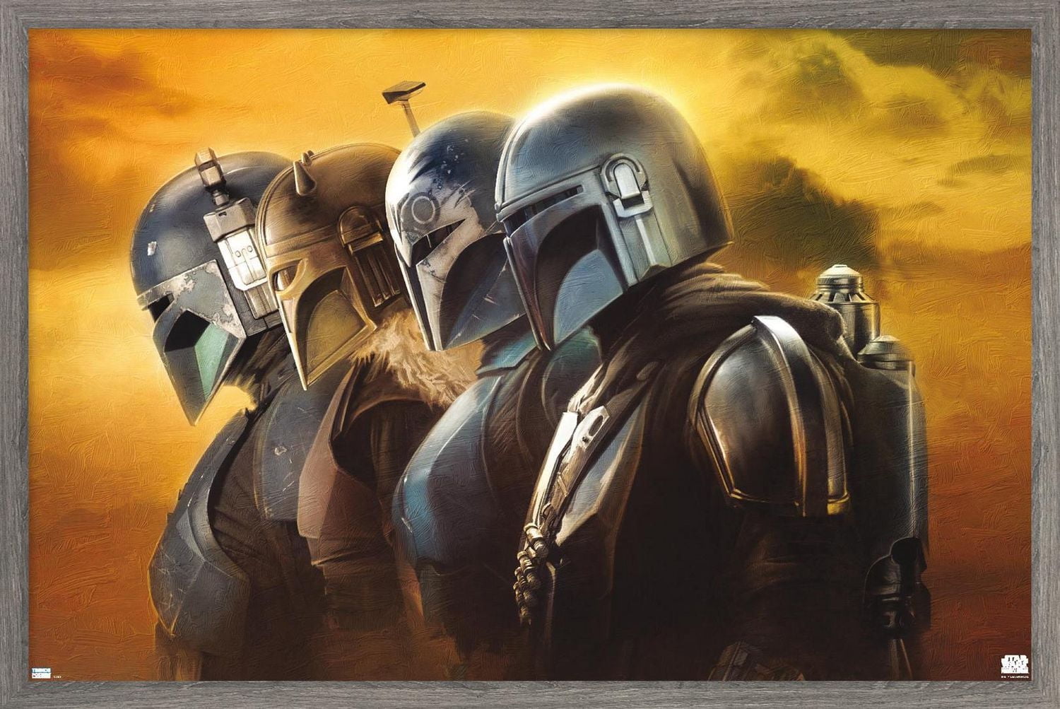 Star Wars: The Mandalorian Season 3 - Helmets Wall Poster, 22.375" x 34"