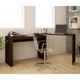 thumbnail image 2 of Calabria Nested Desk with swivel feature in Nut Brown, 2 of 8