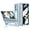 Blue, variant on MonsDirect for 7.6 inch Samsung Galaxy Z Fold 3 5G 2021 Case, Clear Plating Frame Hard PC Case with Hidden Stand, Shockproof Cover Hinge Screen Protector & Lens Protection for Galaxy Z Fold 3, Silver