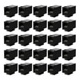 thumbnail image 1 of 25 Pcs Rj45 Coupler Cat6 Jacks Inline Coupler Female to Female Insert Coupler,25 x Rj45 Coupler,black, 1 of 7