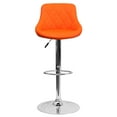 thumbnail image 5 of Flash Furniture Bar Stool with Adjustable Height & 360-Degree Swivel, Orange, 5 of 12