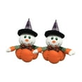 thumbnail image 2 of 2 piezas de decoraciones de Halloween, muñecas de calabaza creativas para el baile de graduación, festival en casa Blanco Naranja, 2 of 9