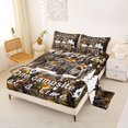 thumbnail image 2 of Erosebridal Cartoon Camping Car Queen Sheet Sets 4 Pieces for Teens,Girls Boys Botanical Plants Branches Leaves Bed Set,Ultra Soft Home Decor, 2 of 5